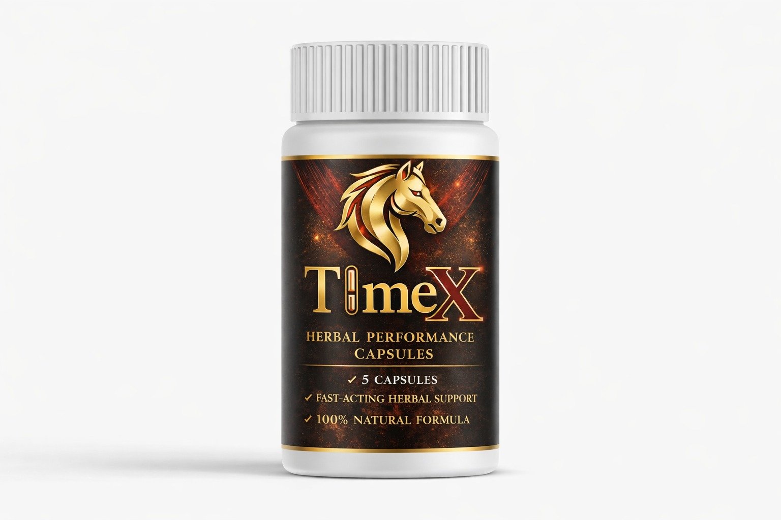 TimeX Herbal Capsule Bottle