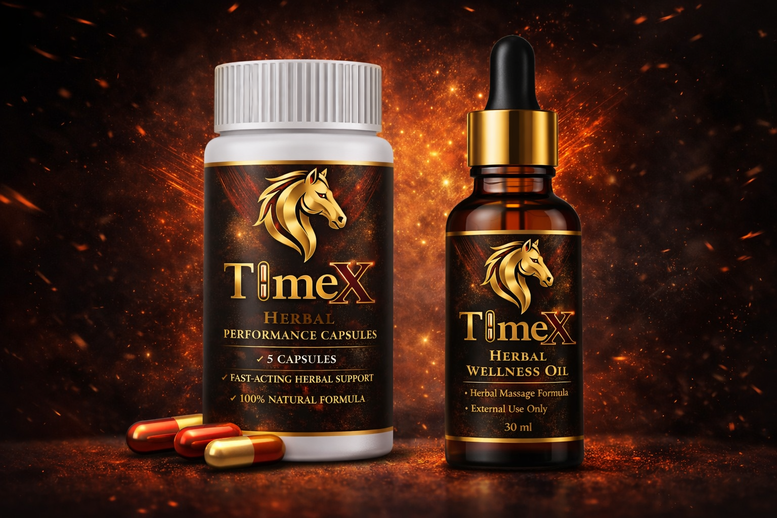 TimeX Herbal Capsule & Oil